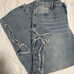 Blue Jeans with Bows